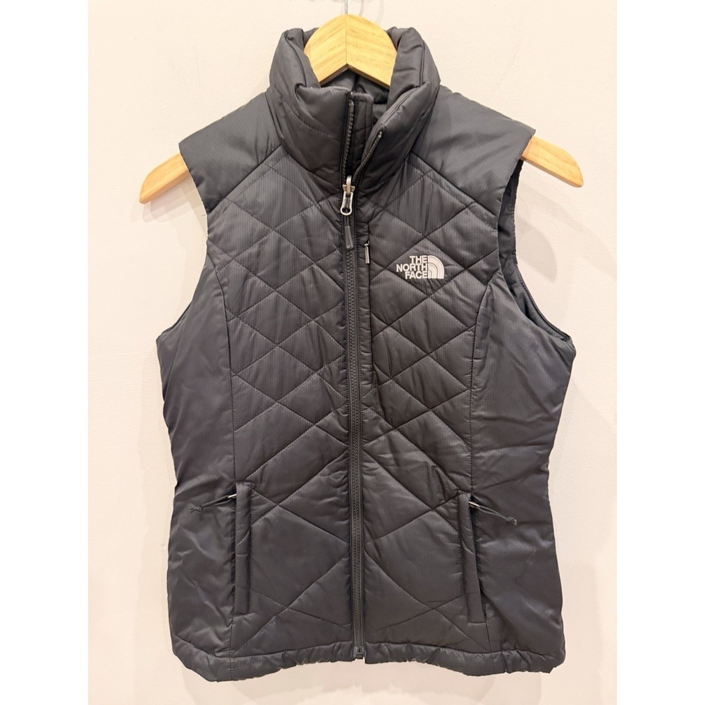 The North Face Women's XS Black Quilted Puffer Vest Full Zip Insulated